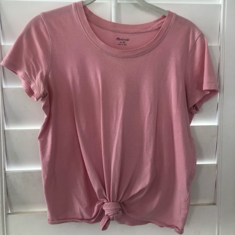 Madewell Front tie t-shirt